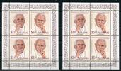 Briefmarken Aitutaki 2012 Papst Johannes Paul II. Benedikt Popes 834-835 Kleinbogen MNH -
