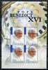 Briefmarken Tuvalu 2009 Papst Benedikt Pope Benedict Israel Religion 1506-1509 MNH -