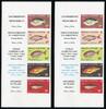 Briefmarken Wallis und Futuna 1980 Fische Fishes Poissons 376-380 Ungezähnt Imperf MNH -