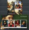 Briefmarken Palau Raffael Gemälde Paintings Kunst Art Satz + Block Postfrisch MNH -