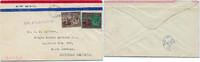 Briefmarken Trinidad 1930 FFC Erstflugbrief Nyrba Port of Spain Santo Domingo / -