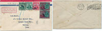 Briefmarken Trinidad 1930 FFC Erstflugbrief Nyrba Port of Spain Hawana Kuhbah / -