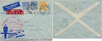 Briefmarken Brasilien 1940 FFC Erstflugbrief Panair Gov. Valladares Belo Horizonte / -