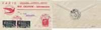 Briefmarken Brasilien 1932 First Flight Erstflug FFC VARIG Rio Grande Livramento Brief/ -