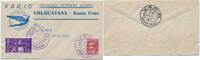 Briefmarken Brasilien 1932 First Flight Erstflug Varig Uruguayana - Santa Cruz Brief / -