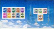 Briefmarken Thailand 2010 König Bhumibol Freimarken Block 258-259 B Imperf Schwarze Nr. MNH -