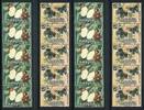 Briefmarken Malaysia 1976 Schmetterlinge Butterflies 5er-Streifen Coil Strips 143-44 MNH -