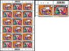 Briefmarken Singapur Singapore 2004 Jahr des Affen Neujahr Zodiac 1296-1297 Kleinbogen MNH -