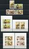 Briefmarken Laos 1977 Kunsthandwerk Crafts 448-451 B Block 75-78 B Imperf Postfrisch MNH -