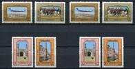 Briefmarken Afghanistan 1989 Tourismus Moschee Reiter Flugzeug Tor Tourism 1664-1667 MNH -