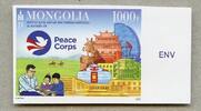 Briefmarken Mongolei Mongolia 2021 US Peace Corps Denkmal Flagge Reiter U Imperforate MNH -