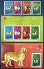 Briefmarken Hongkong 2006 Jahr des Hundes Year of the Dog Neujahr 1323-26 Block 156-157 MNH -