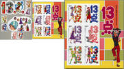 Briefmarken Hongkong 2022 Miss 13 Dots Comics Mädchen Mode Cartoons komplett MNH -