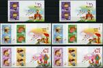 Briefmarken Hongkong 2017 Fünf Sinne Five Senses Kinder Children Block A-E 325 MNH -