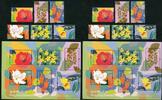 Briefmarken Hongkong 2021 Einheimische Pflanzen Rhododenron Kamelien Impatiens Flora MNH -