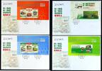 Briefmarken Hongkong 2013 Busse Verkehrswesen 1829-1834 Block 263-264 FDC incl. H-Blätter -