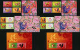Briefmarken Hongkong Jahr des Hahnes Year of the Cock Kpl. Neujahr New Year Zodiac MNH -