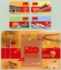 Briefmarken Hongkong 2021 100 Jahre Kommunistische Partei Flaggen Brücke Eisenbahn MNH -
