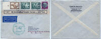 Briefmarken Katapult 1934 Dt. Reich Hannover MiF Wagner Bridgeport Catapult H 162 a / -