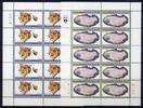 Briefmarken Armenien Armenia Mineralien Minerals Gesteine Stones 347-48 Kleinbögen MNH -