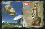 Briefmarken Paraguay Telekommunikation Telefon Erdstation Telephone Postfrisch MNH -