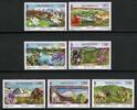 Briefmarken Mongolei Landschaften Tiere Vögel Eichhörnchen Leopard Adler Blumen MNH -