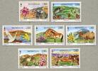Briefmarken Mongolei Landschaften Tiere Vögel Fische Kamel Pferd Blumen Blüten Bär MNH -