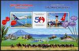 Briefmarken Mongolei Mongolia Block Türkei Luftfahrt Flagge Tulpe Burg Brücke MNH -