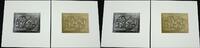 Briefmarken Mongolei Mongolia Olympiade Olympics 2439-40 Blocks Probedrucke MNH / 42 -