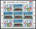 Briefmarken Paraguay Freiheitsstatue Schiff Ship Flaggen Flags 4009 Kleinbogen MNH -