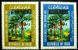 Briefmarken Irak Iraq 1972 Dattelpalmen Bäume Trees Palms Pflanzen Plants 749-750 MNH -