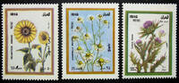 Briefmarken Irak Iraq 1998 Kamille Sonnenblume Distel Pflanzen Plants 1582-1584 MNH -