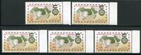 Briefmarken Palästina Palestine 2012 Tag der Post Landkarte Gemeinschaftsausgabe 259-263 MNH -