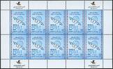 Briefmarken Palästina Palestine Weltposttag Postwesen Post 406 Kleinbogen MNH -