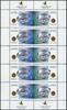 Briefmarken Palästina Palestine 2016 Tag der Post Arab Postal Day 372-373 Kleinbogen MNH -
