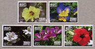 Briefmarken Kambodscha Blumen Blüten Pflanzen Flowers Blossoms Plants 2754-2758 MNH -