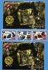 Briefmarken Kambodscha 2020 Edelsteine Gemstones Saphire 2674-2676 Block und B MNH -
