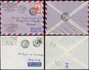 Briefmarken Kambodscha Khmere Erstflugbriefe Phnom Penh > Siemreap & Stung-Treng 13 -