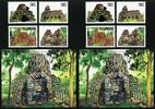 Briefmarken Cambodia Khmere Kambodscha 2015 Ruinen Banteay Chhmar 2563-2566 Block MNH -