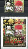 Briefmarken Laos Lao 2009 Blumen Flowers Blossoms Blüten Pflanzen 2121-2124 Block MNH -