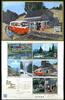 Briefmarken Japan Heimat VIII Autobus Schienenbus Gehöft Bahnhof Gemälde 5495-5404 MNH -
