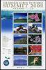 Briefmarken Japan Hokkaido Summit G8 Berge Blüten Fuchs Eichhörnchen 4549-4558 MNH -