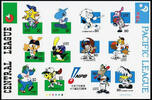 Briefmarken Japan Baseball Liga Maskottchen Baseballklubs Sport Sportler 2794-2805 MNH -