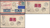 Briefmarken Katapult 1929 Dt. Reich Dampfer Bremen Seepost + Ile de France Catapult/655 -