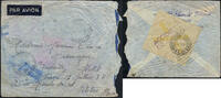 Briefmarken Katapult 1938 Frankreich Crash Guaracy Brasilien Pelotas Brief Catapult 647/ -