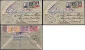 Briefmarken Katapult Brasilien Erstflug Stempel Blau Reko-Brief England Catapult / 177 -