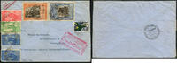 Briefmarken 1934 Katapult Brasilien Erstflugbrief SST Rot Vignetten Rio Coburg Catapult/ 307