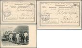 Briefmarken 1901 DP China Boxeraufstand Feldpost mit Seepost Rückreise OAHL g Neapel/ 587