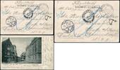 Briefmarken 1900 DP China Boxeraufstand Feldpost mit Seepost Ausreise OAHL c Singapur / 586