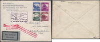 Briefmarken 582-583 n. Chr. Katapult 1935 Dt. Reich Dampfer Bremen 582-583 FDC! USA 201 c Catapult / 779 st